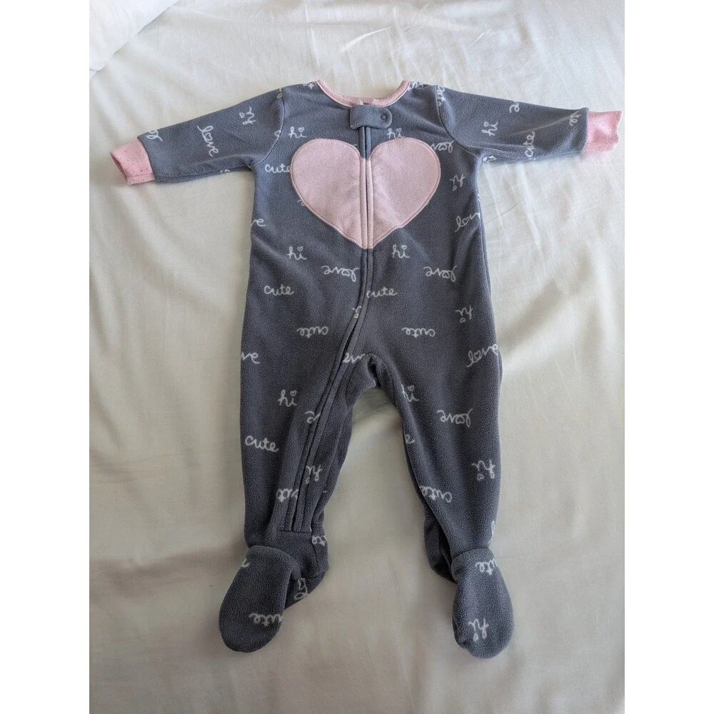Carter's Fleece Footie Pajama Bundle, 6m
